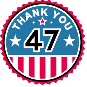 Thank You 47 Sticker